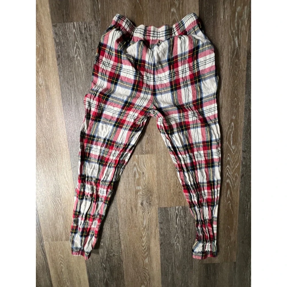 Old Navy Pajama Joggers Womens S Tall Red Plaid Flannel Sleep Pants Loungewear